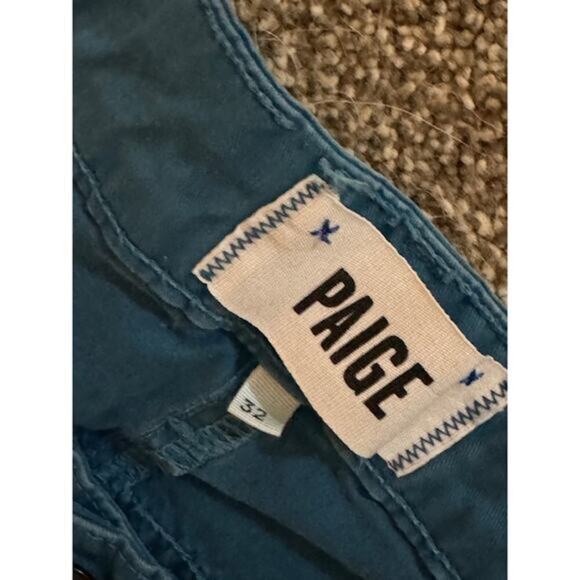Paige Woman's Teal Jeans Size 32 | Stylish Slim Fit | Great Condition - Picture 1 of 4